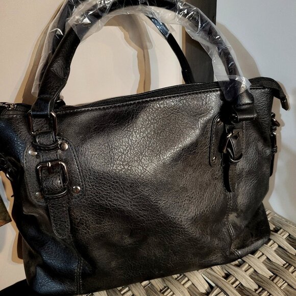 Handbags - New Vegan Leather Black Purse